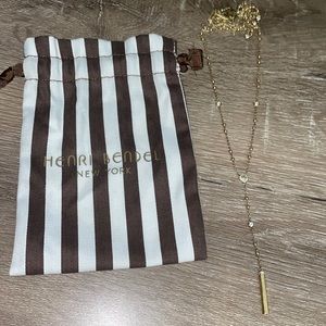 Henri Bendel Gold Uptown Y necklace
